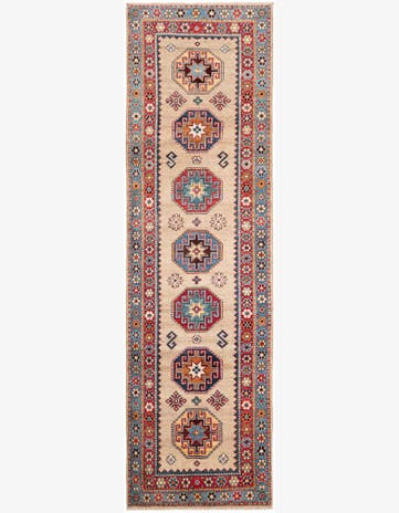 2' 8 x 9' 3 Hand Knotted Kazak Runner Rug