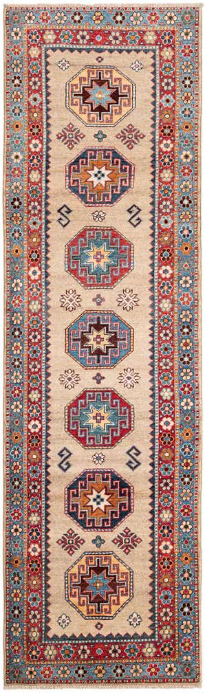 2' 8 x 9' 3 Hand Knotted Kazak Runner Rug