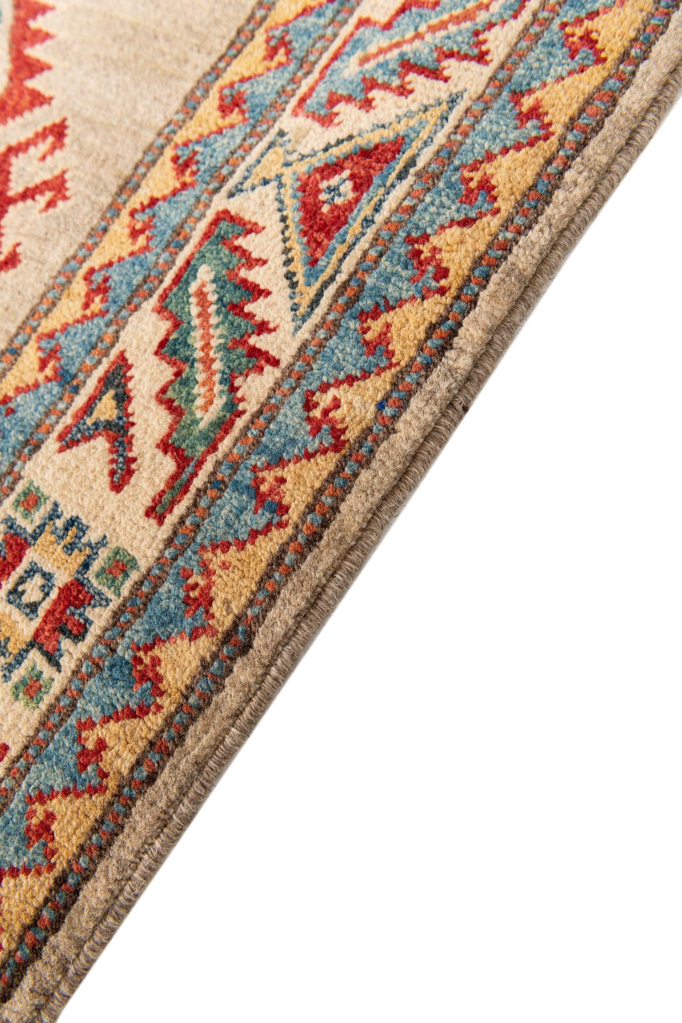 2' 7 x 9' 7 Hand Knotted Kazak Runner Rug