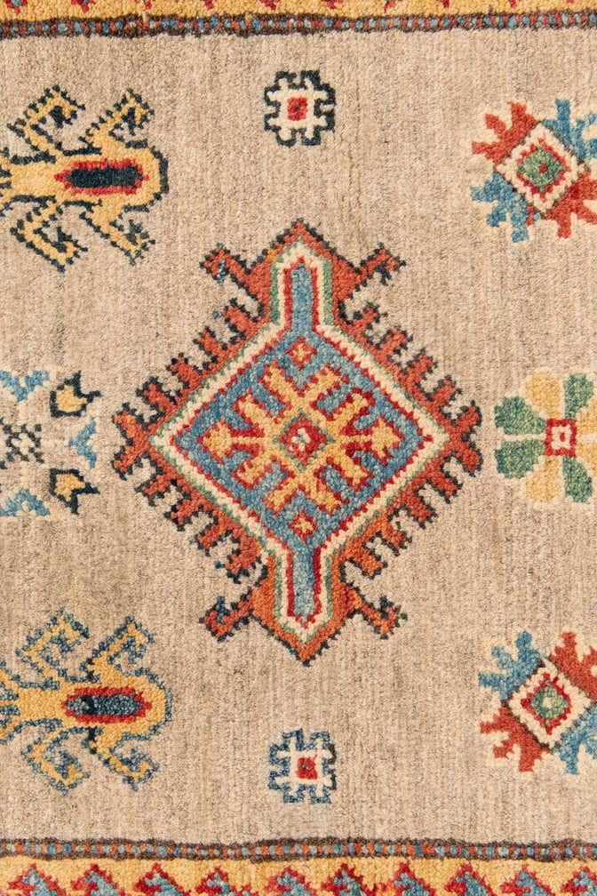2' 7 x 9' 7 Hand Knotted Kazak Runner Rug