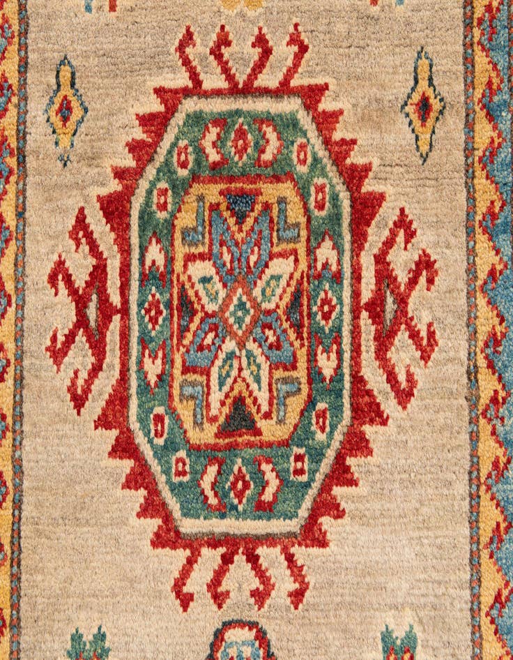 Detail image of 2' 7 x 9' 7  Hand Knotted Kazak Runner Rug