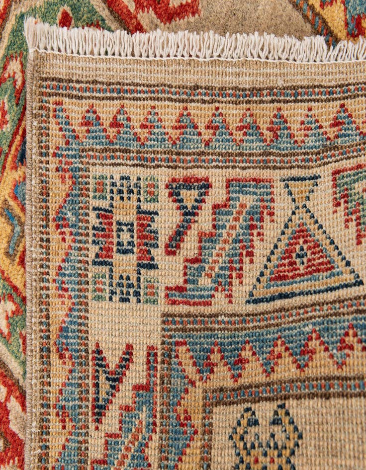 Detail image of 2' 7 x 9' 7  Hand Knotted Kazak Runner Rug