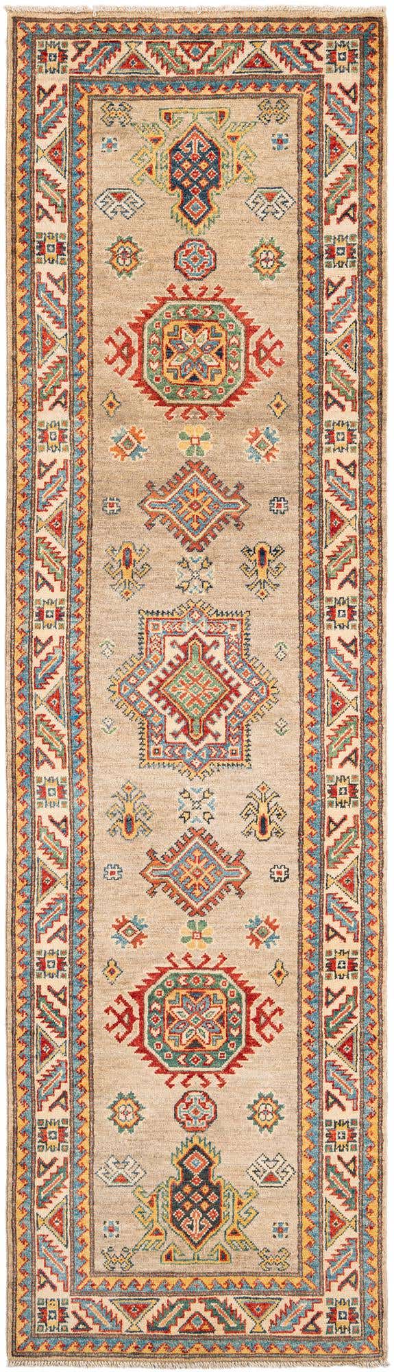 2' 7 x 9' 7 Hand Knotted Kazak Runner Rug