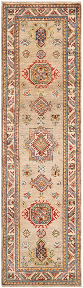 Detail image of 2' 7 x 9' 7 Hand Knotted Kazak Runner Rug