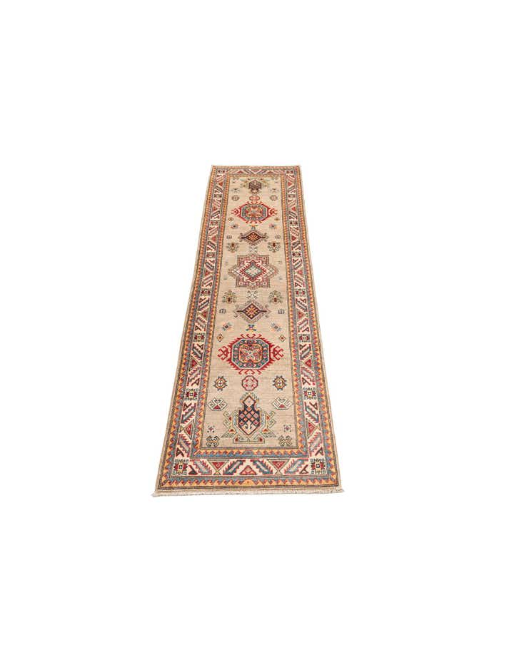 2' 8 x 9' 9 Hand Knotted Kazak Runner Rug