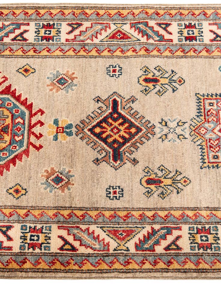 Detail image of 2' 8 x 9' 9  Hand Knotted Kazak Runner Rug
