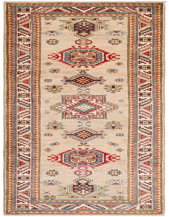 Detail image of 2' 8 x 9' 9 Hand Knotted Kazak Runner Rug