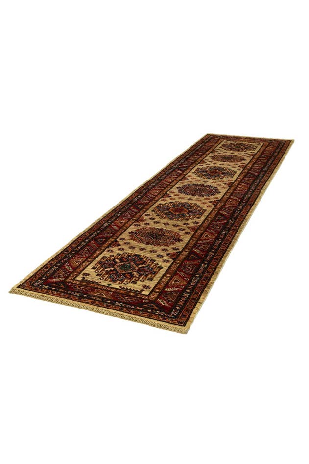 Detail image of 2' 10 x 9' 8 Hand Knotted Kazak Runner Rug