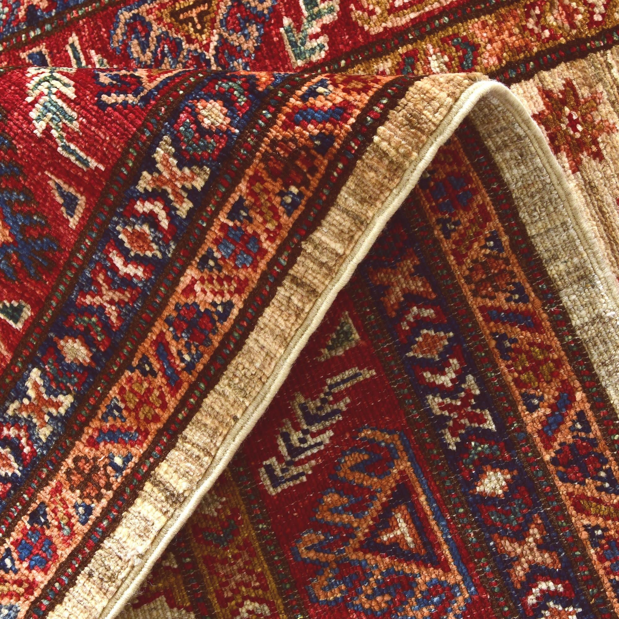 2' 10 x 9' 8 Hand Knotted Kazak Runner Rug