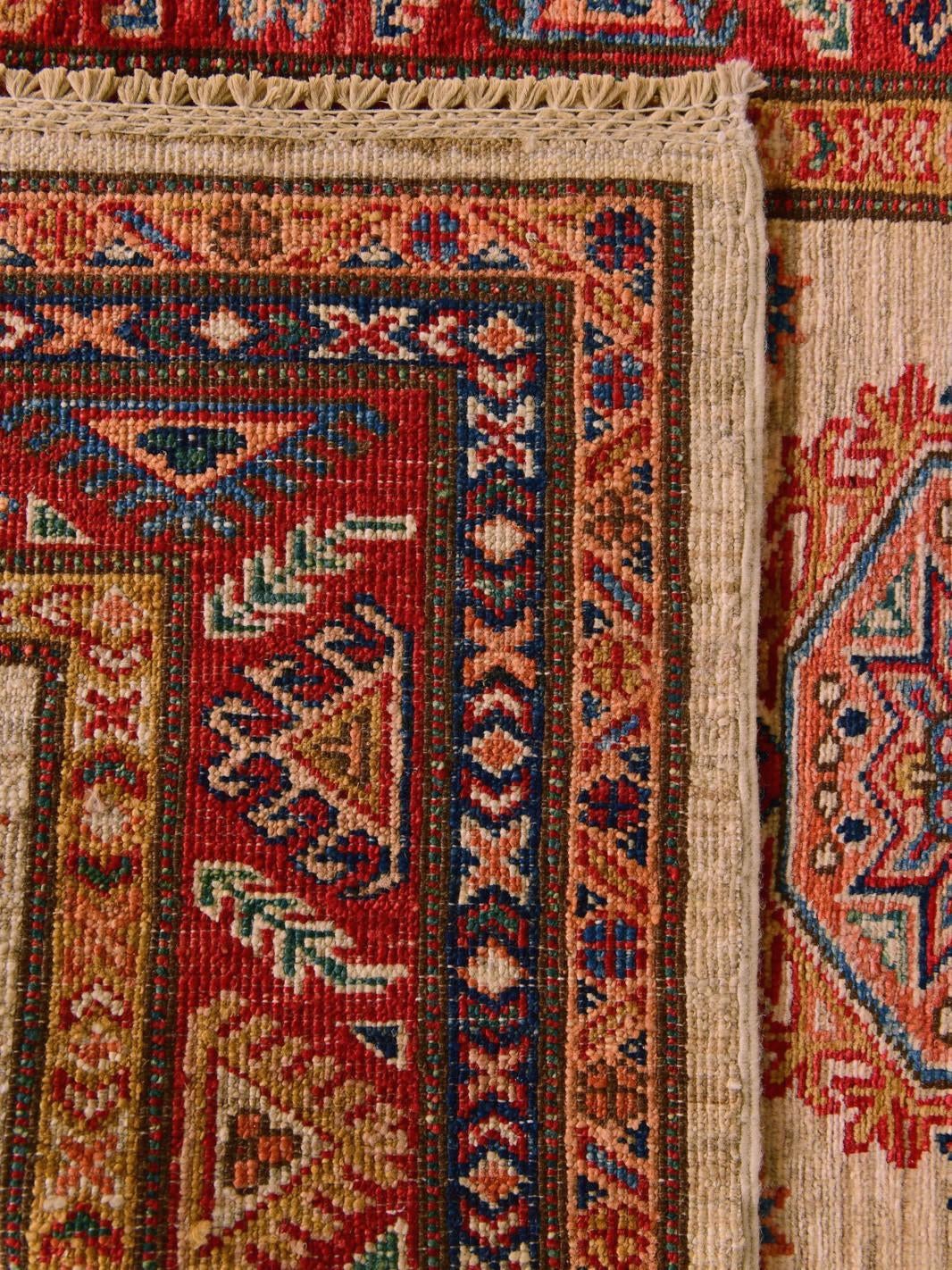 85cm x 295cm Hand Knotted Kazak Runner Rug