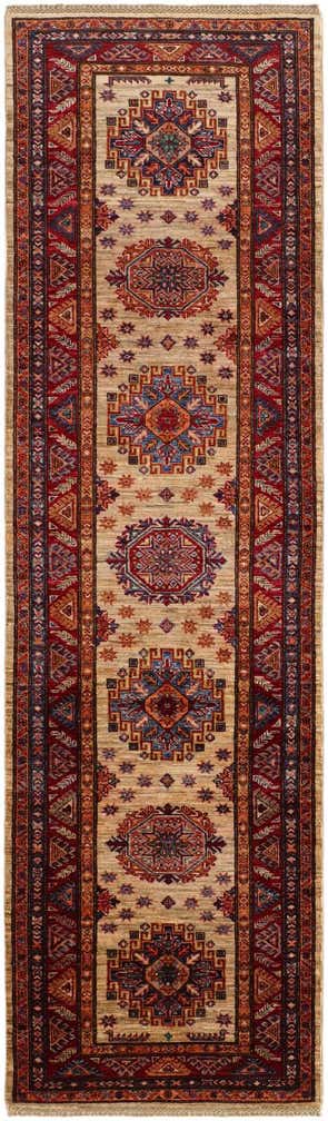 2' 10 x 9' 8 Hand Knotted Kazak Runner Rug