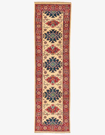 2' 9 x 9' 9 Hand Knotted Kazak Runner Rug