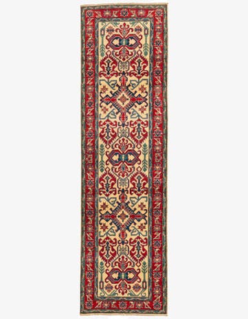 2' 9 x 9' 8 Hand Knotted Kazak Runner Rug