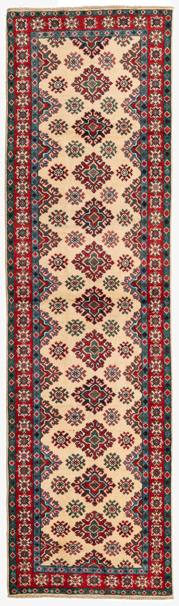 2' 9 x 9' 10  Hand Knotted Kazak Runner Rug