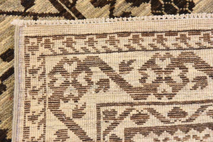 90cm x 295cm Hand Knotted Khotan Ziegler Oriental Runner Rug