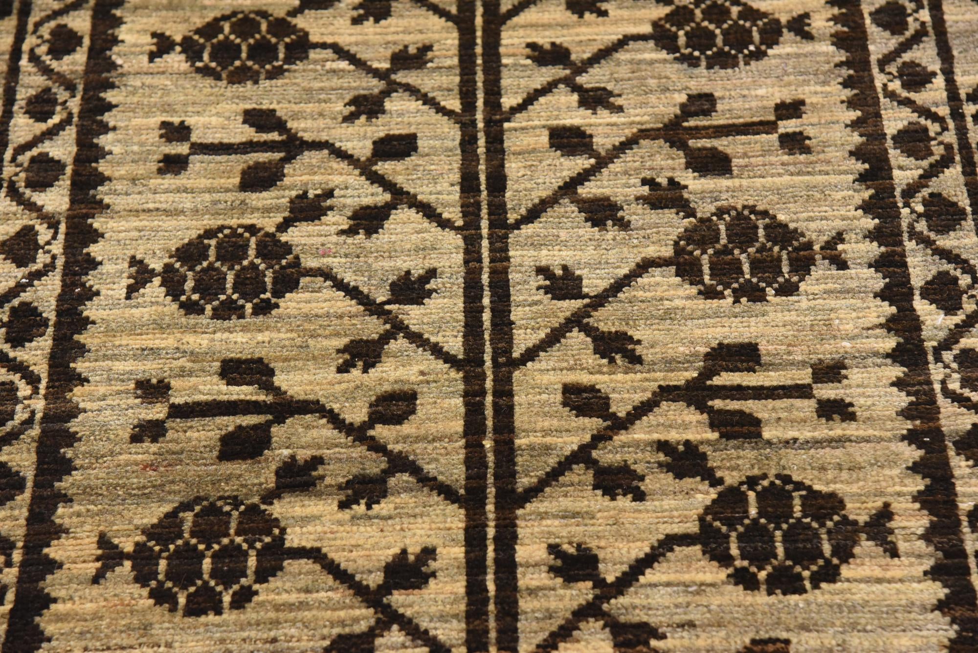 90cm x 295cm Hand Knotted Khotan Ziegler Oriental Runner Rug