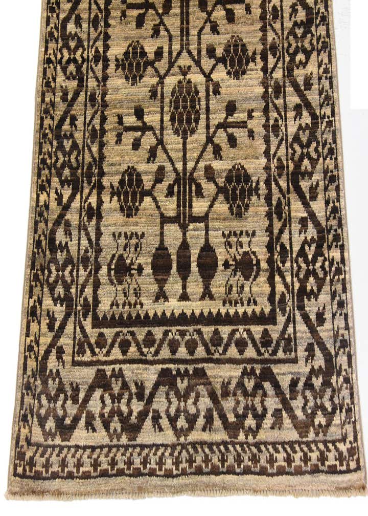 3' x 9' 8 Hand Knotted Khotan Ziegler Oriental Runner Rug