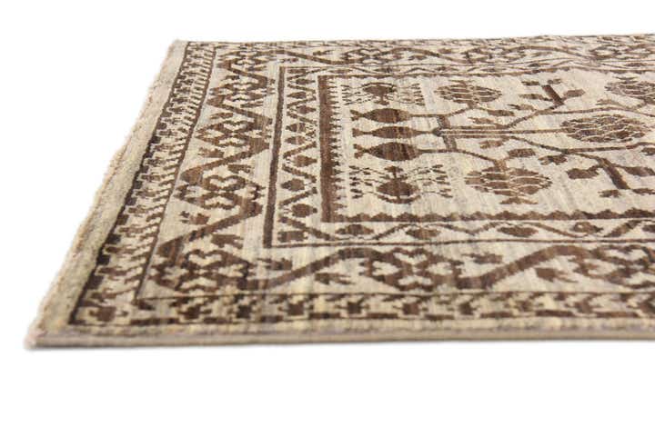 90cm x 295cm Hand Knotted Khotan Ziegler Oriental Runner Rug