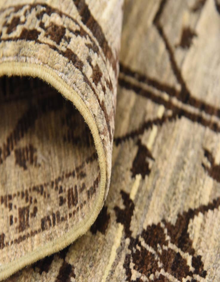 Detail image of 2' 9 x 10'  Hand Knotted Khotan Ziegler Oriental Runner Rug