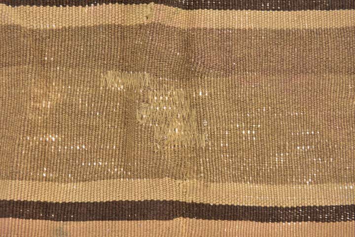 2' 4 x 4' 10 Hand Woven Kilim Fars Wool Runner Rug