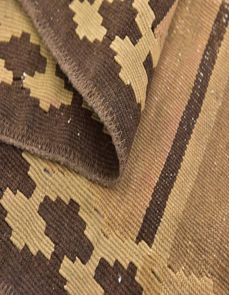 Detail image of 2' 4 x 4' 10  Hand Woven Kilim Fars Wool Runner Rug