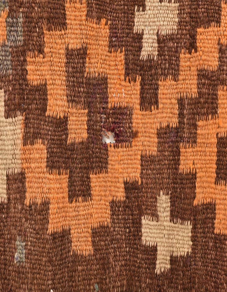 Detail image of 4' 5 x 10' 3  Hand Woven Kilim Fars Wool Runner Rug