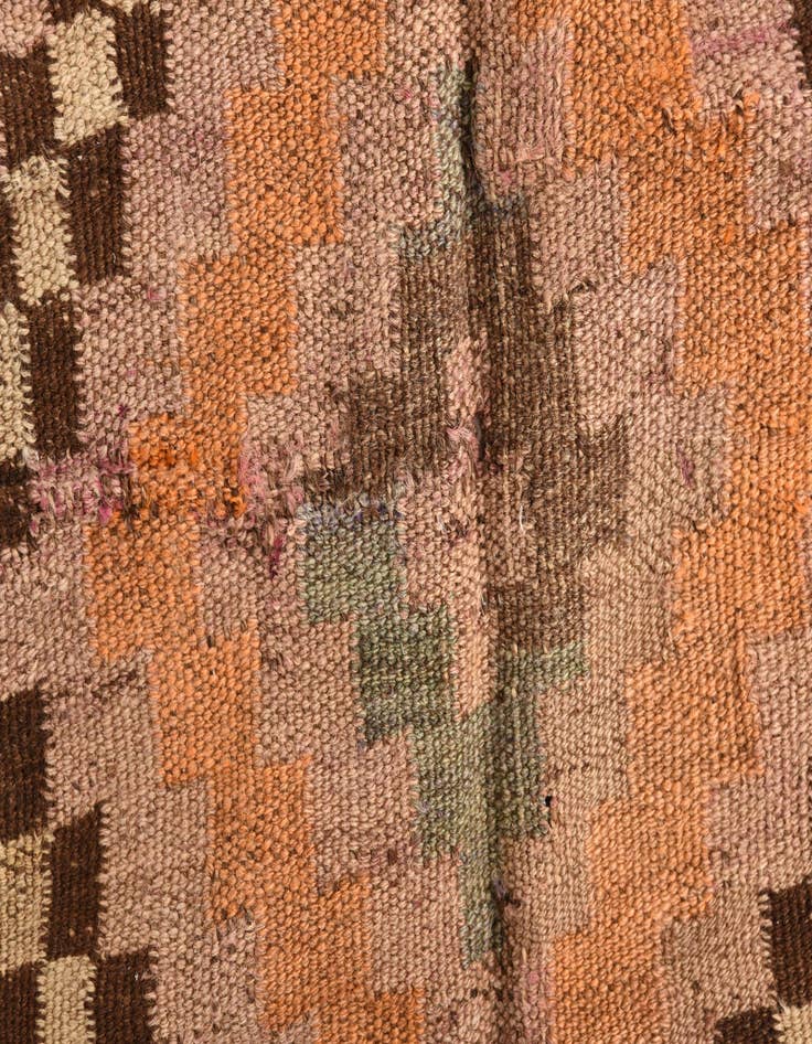 Detail image of 4' 5 x 10' 3  Hand Woven Kilim Fars Wool Runner Rug