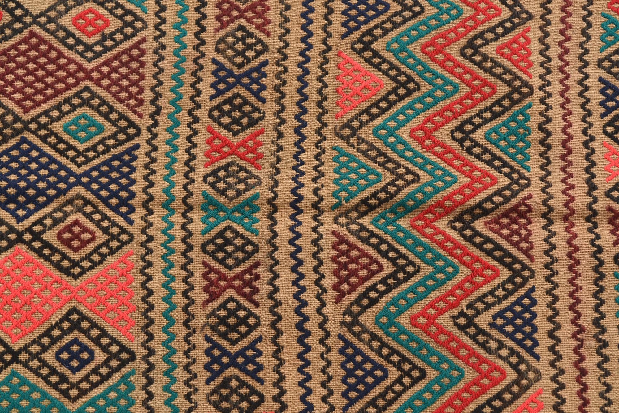 2' 5 x 8' 1 Hand Knotted Kilim Fars Persian Wool Runner Rug