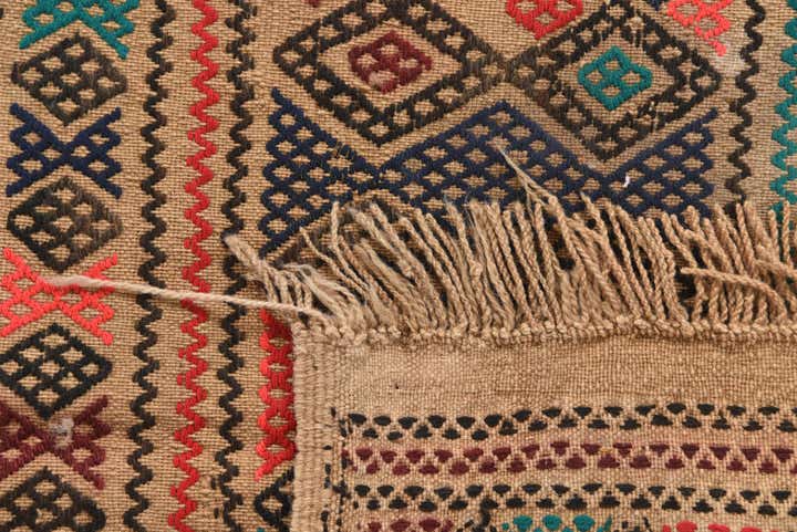 2' 5 x 8' 1 Hand Knotted Kilim Fars Persian Wool Runner Rug