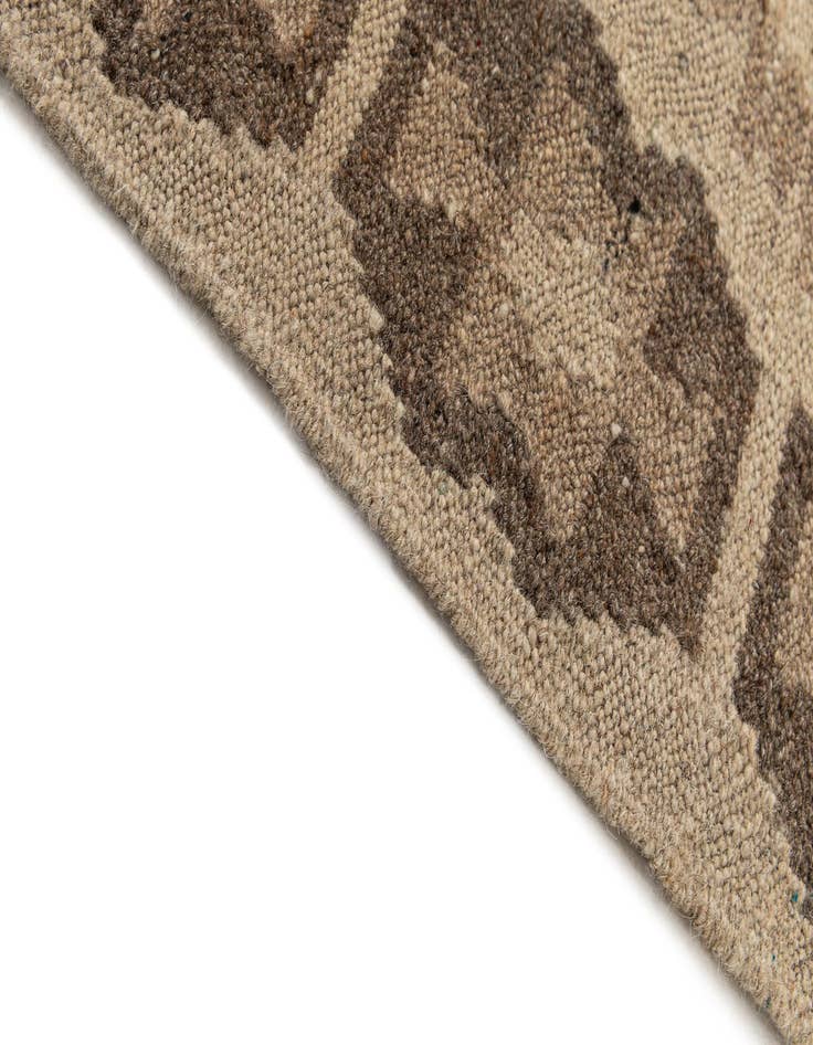 Detail image of 3' 1 x 10' 1  Hand Woven Kilim Maymana Wool Runner Rug