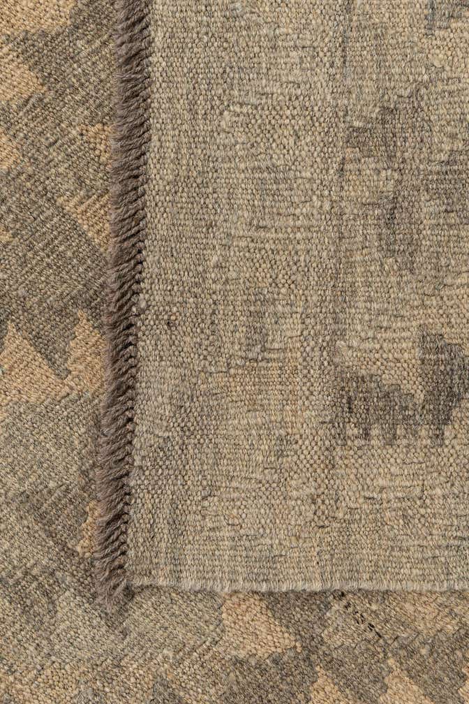 2' 8 x 9' 8 Hand Woven Kilim Maymana Wool Runner Rug