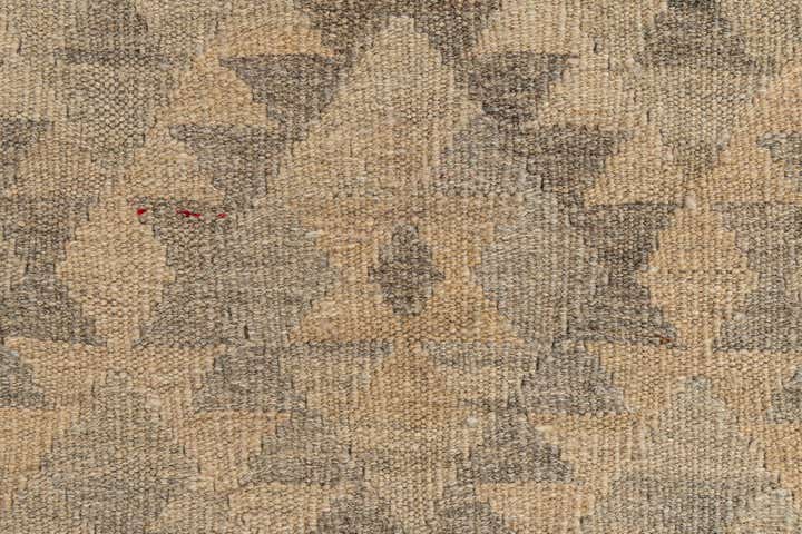 2' 8 x 9' 8 Hand Woven Kilim Maymana Wool Runner Rug