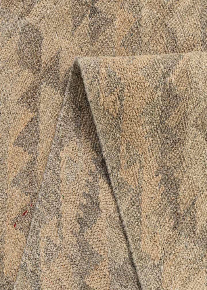 2' 8 x 9' 8 Hand Woven Kilim Maymana Wool Runner Rug