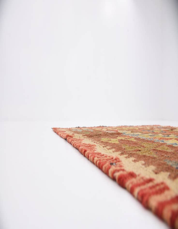 Detail image of 2' 10 x 10' Hand Woven Kilim Maymana Wool Runner Rug