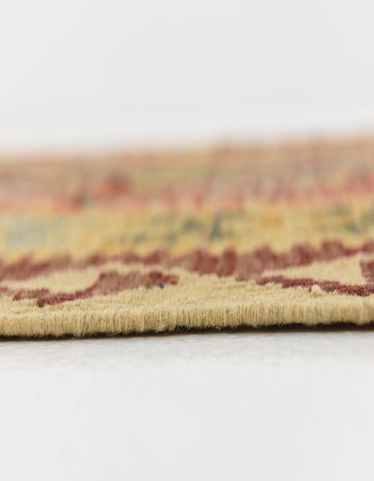 Detail image of 3' 3 x 6' 6 Hand Woven Kilim Maymana Wool Runner Rug