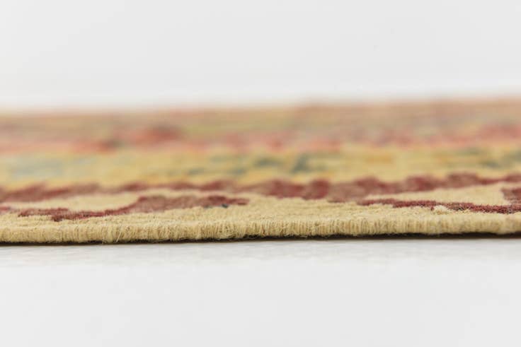 Detail image of 3' 3 x 6' 6 Hand Woven Kilim Maymana Wool Runner Rug