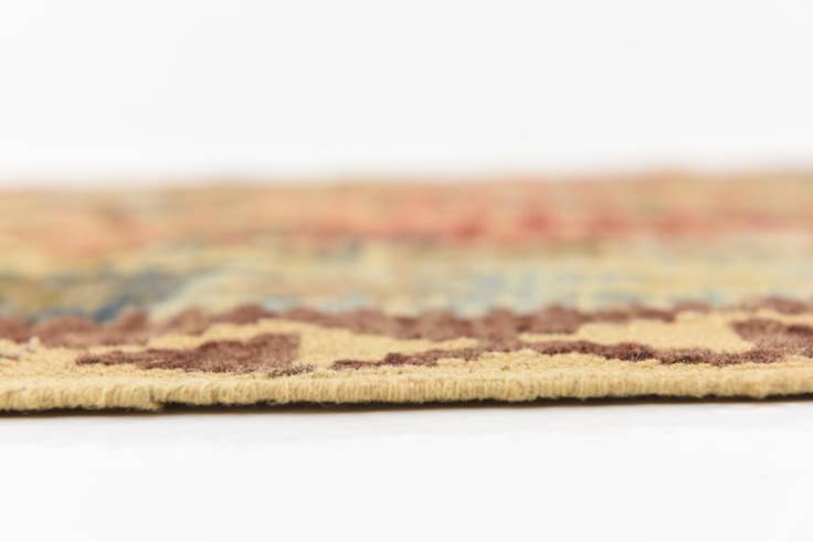 Detail image of 3' 3 x 6' 7 Hand Woven Kilim Maymana Wool Runner Rug