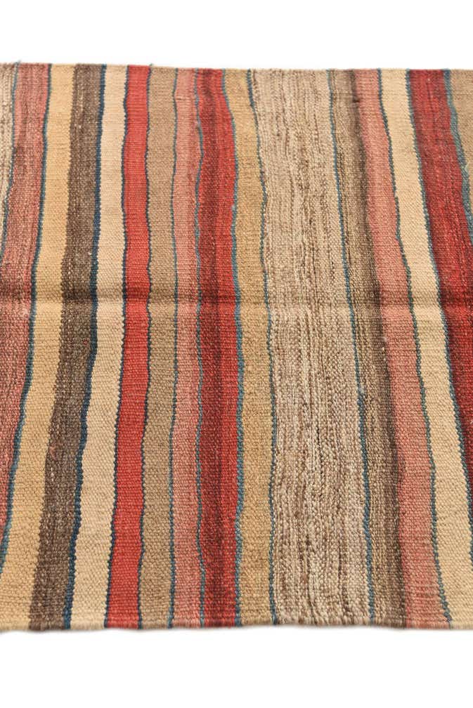 2' 4 x 6' 5 Hand Woven Kilim Modern Wool Runner Rug