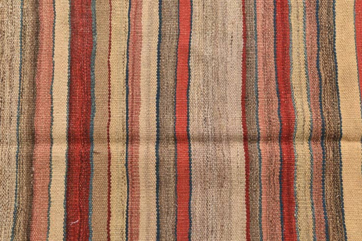 Detail image of 2' 4 x 6' 5 Hand Woven Kilim Modern Wool Runner Rug