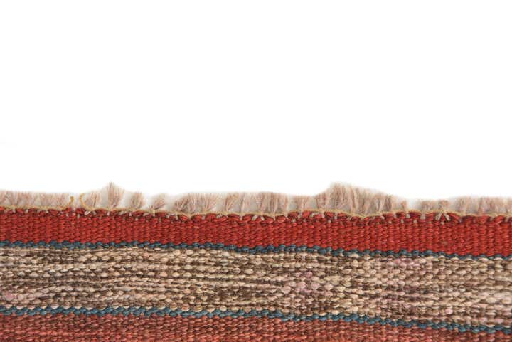 2' 4 x 6' 5 Hand Woven Kilim Modern Wool Runner Rug