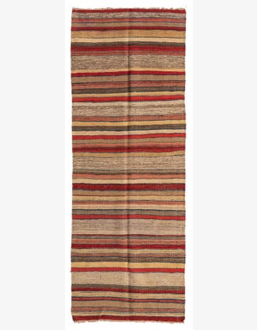 2' 4 x 6' 5 Hand Woven Kilim Modern Wool Runner Rug