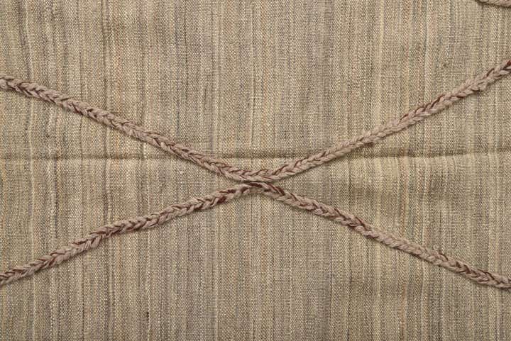 4' 2 x 8' 4 Hand Woven Kilim Modern Wool Runner Rug