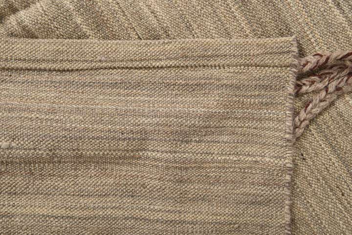 4' 2 x 8' 4 Hand Woven Kilim Modern Wool Runner Rug