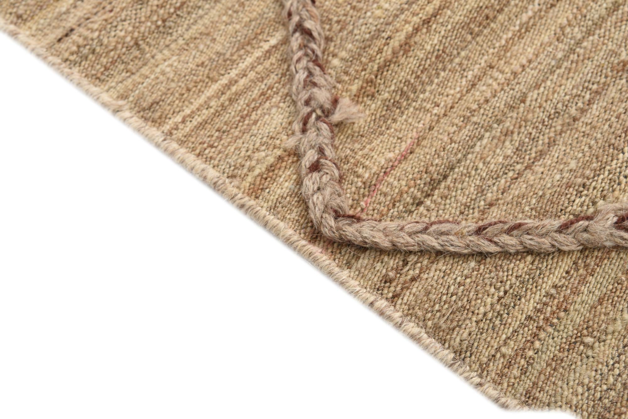 2' 5 x 10' 7 Hand Woven Kilim Modern Wool Runner Rug