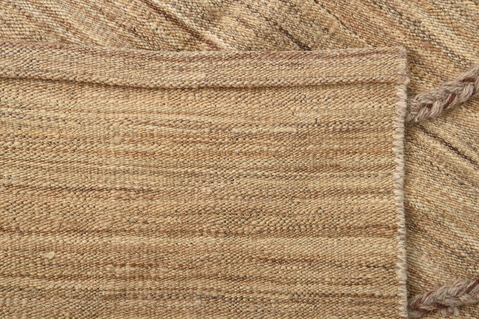 2' 5 x 10' 7 Hand Woven Kilim Modern Wool Runner Rug