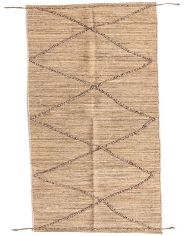 Detail image of 2' 5 x 10' 7 Hand Woven Kilim Modern Wool Runner Rug