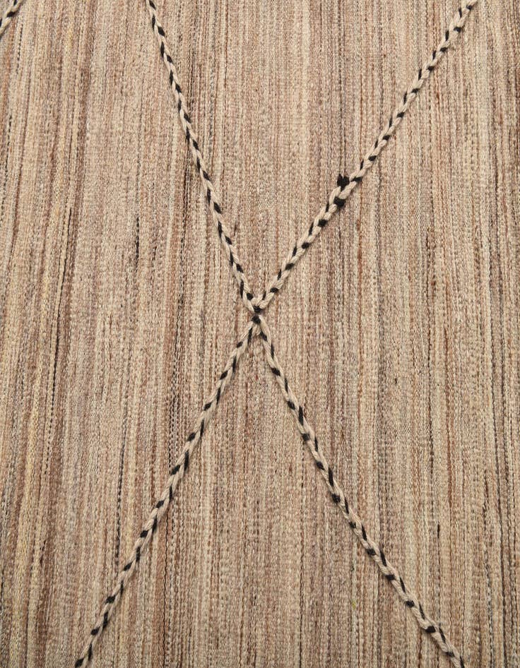 Detail image of 2' 8 x 10'  Hand Woven Kilim Modern Wool Runner Rug