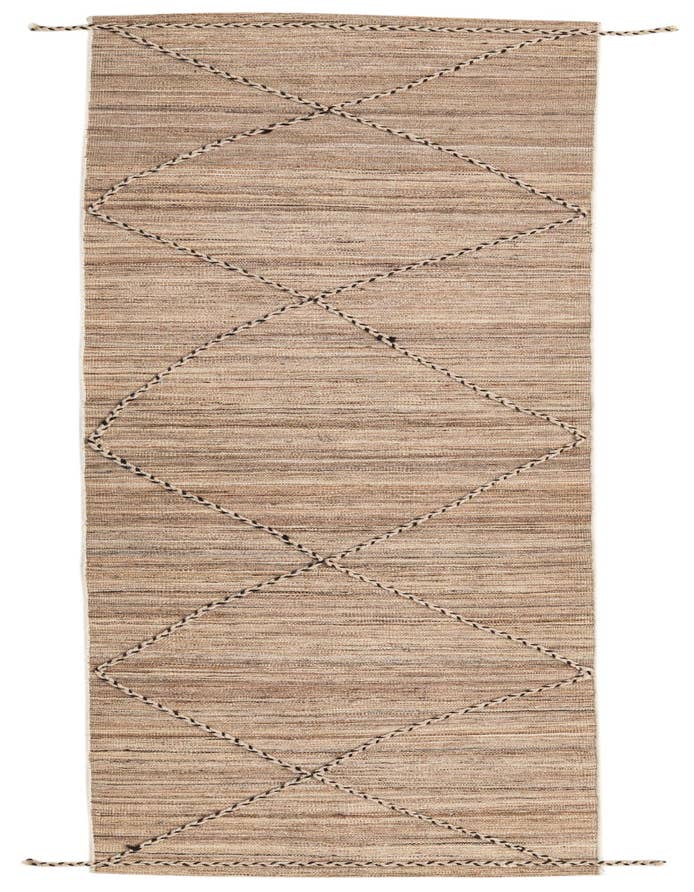 Detail image of 2' 8 x 10' Hand Woven Kilim Modern Wool Runner Rug