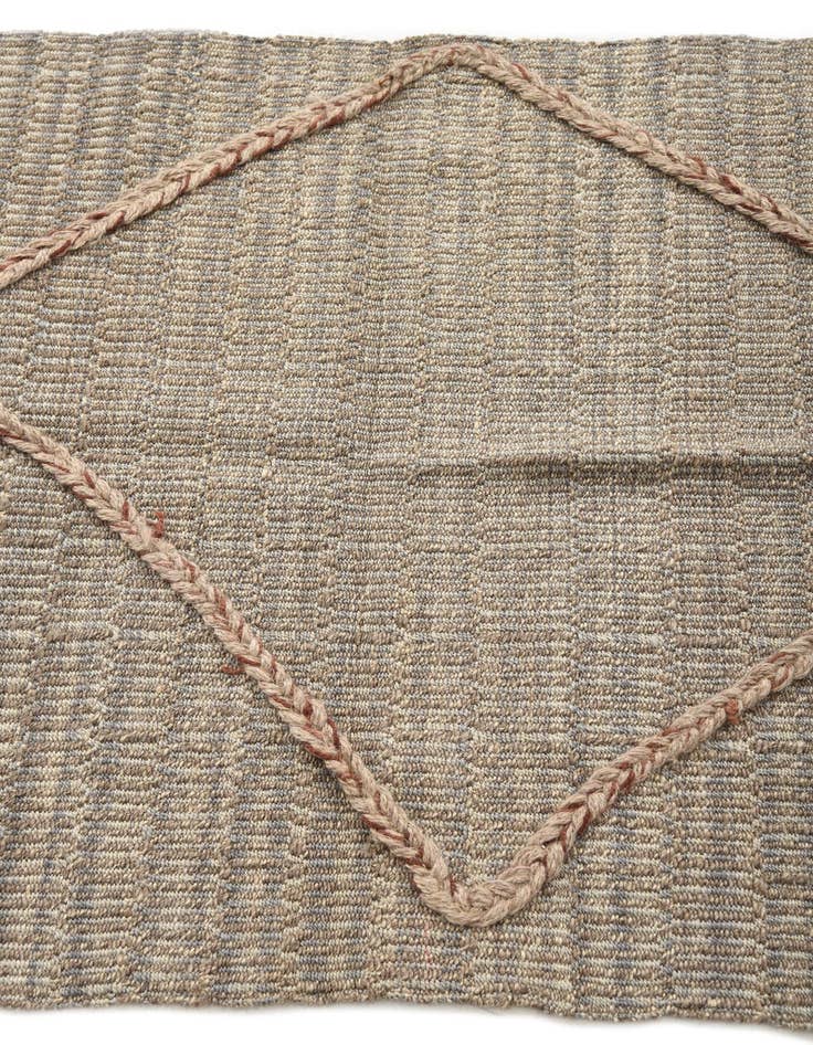 Detail image of 2' x 7' 10  Hand Woven Kilim Modern Wool Runner Rug