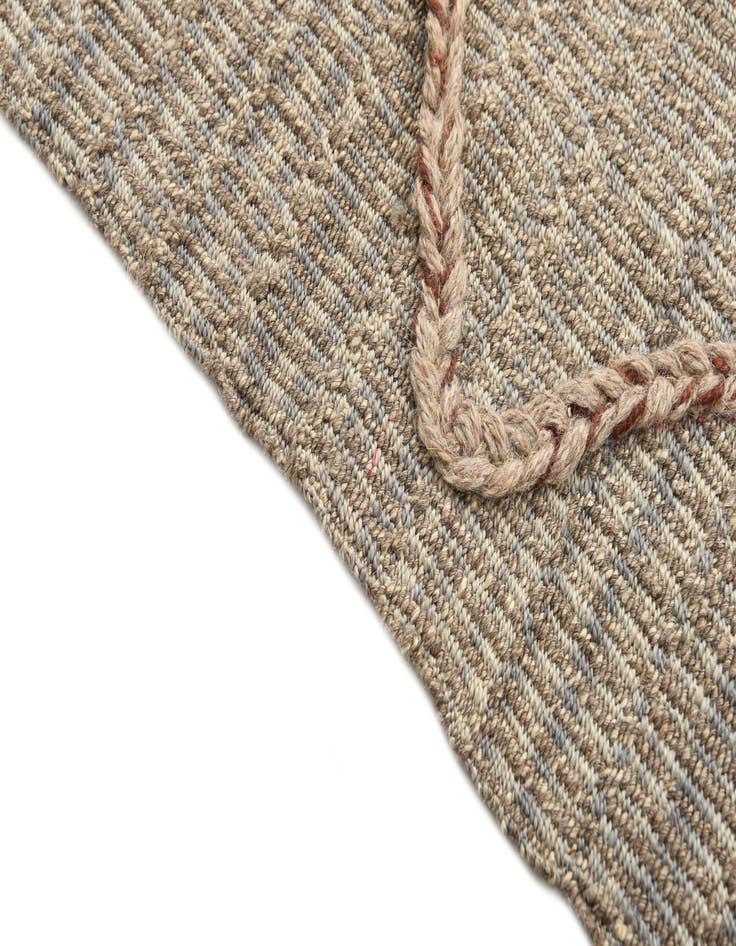 Detail image of 2' x 7' 10  Hand Woven Kilim Modern Wool Runner Rug